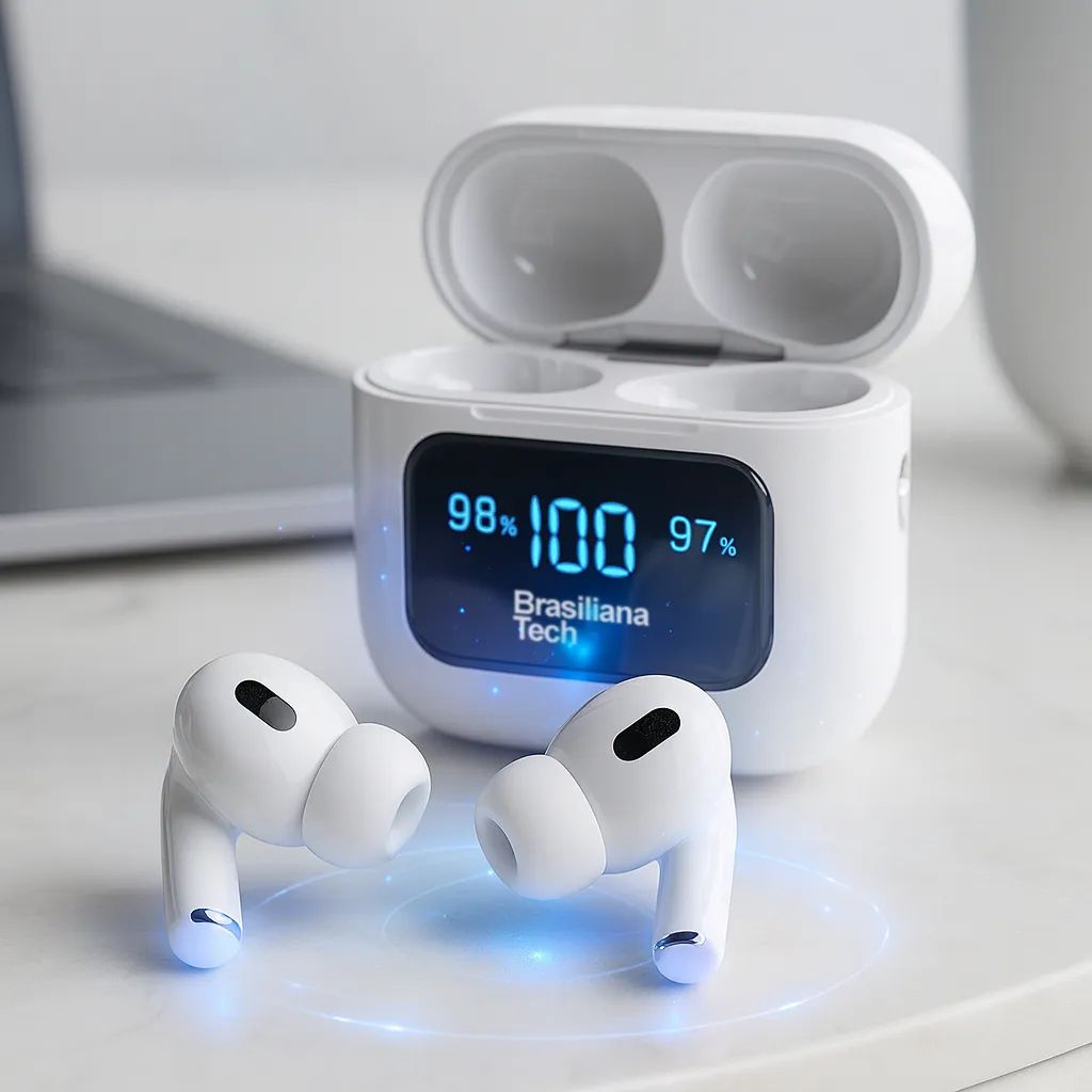 A9 Display Screen Airpods pro - TWS Earbuds ANC/ENC Premium Quality