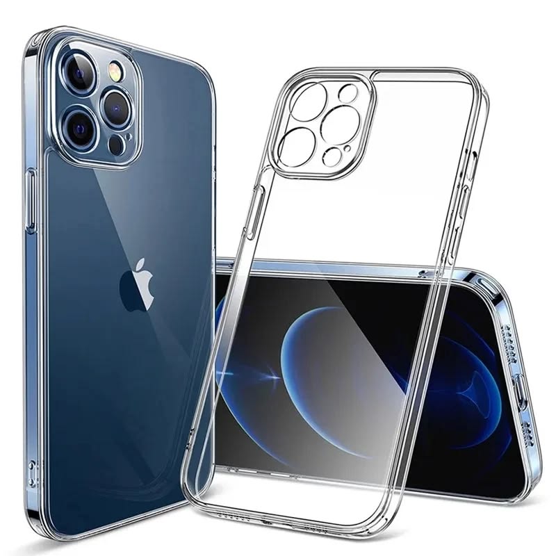 Iphone Transparent Case Premium Qulaity Transparent Four Corner Soft Silicone Back Cover Clear Case.